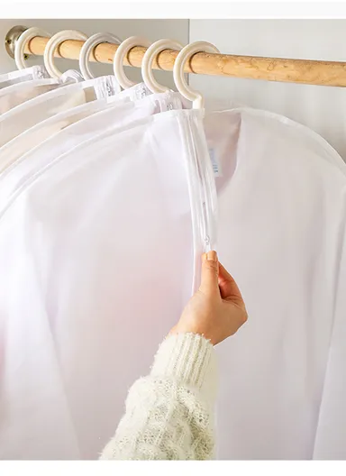 5Pcs Clothes Dust Cover Garment Bag, Protective Suit &amp; Dress Organizer (L140 × W60)cm 