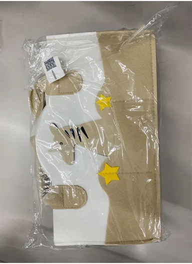 Stylish Star Design Felt Mommy Organizer Bag with Handles (L38 × W25 × H18)cm – Beige