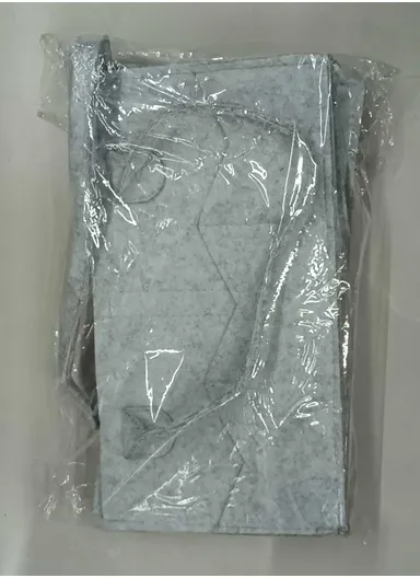 Stylish Giraffe Design Felt Mommy Organizer Bag with Handles (W32 × D23 × H19)cm – Grey