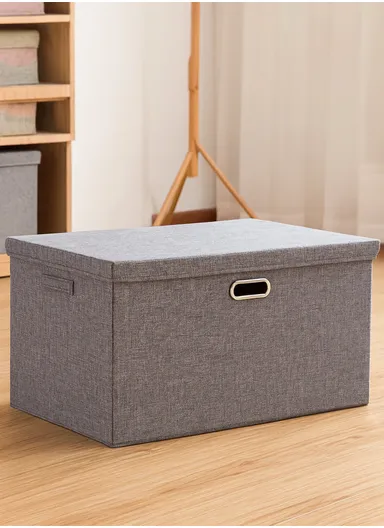 Dustproof Household Storage Bag with Metal Buckle Pouch Suitable For Various Scenarios (L44 x W29 x H30)cm - Grey / L