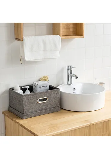 Dustproof Household Storage Bag with Metal Buckle Pouch Suitable For Various Scenarios (L44 x W29 x H30)cm - Grey / L