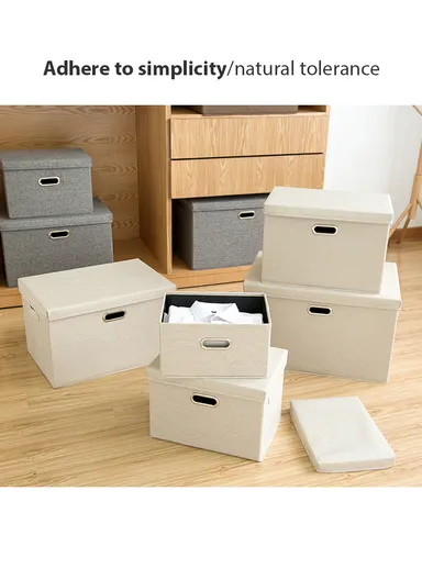 Dustproof Household Storage Bag with Metal Buckle Pouch Suitable For Various Scenarios (L44 x W29 x H30)cm - Grey / L