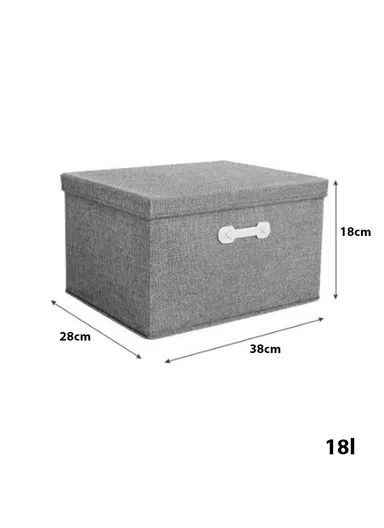 18L Household Storage Bag Quilt Storage Pouch Suitable For Various Scenarios Dustproof - Grey