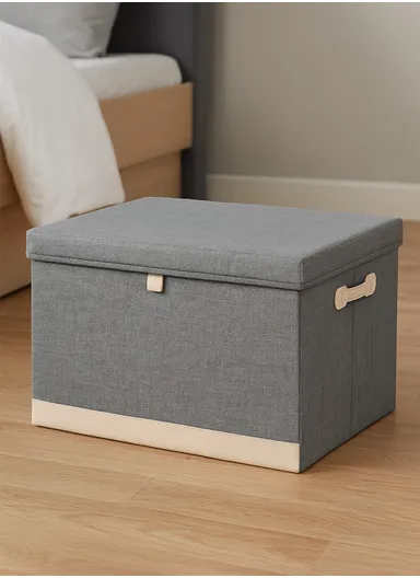 30L Household Storage Bag, Non-woven fabric Pouch Suitable For Various Scenarios Dustproof (L40 x W30 x H25)cm - Grey