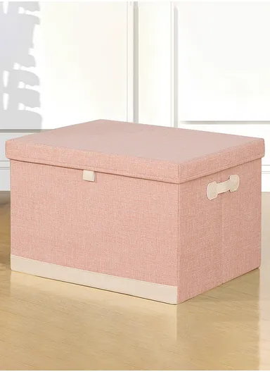 60L Household Storage Bag Non-woven fabric Pouch Suitable For Various Scenarios Dustproof (L50 x W38 x H30)cm - Pink