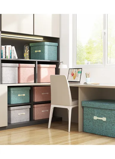 60L Household Storage Bag Non-woven fabric Pouch Suitable For Various Scenarios Dustproof (L50 x W38 x H30)cm - Pink