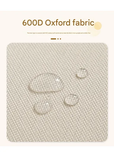 86L Single Layer Foldable Mesh Laundry Basket (L41 x W33 x H65)cm - Beige