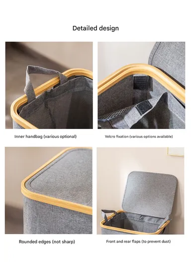 86L Single Layer Foldable Mesh Laundry Basket (L41 x W33 x H65)cm - Black