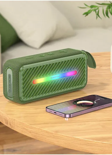 10W Portable Wireless Speaker Bluetooth 5.3, FM, USB &amp; AUX BP20 - Green