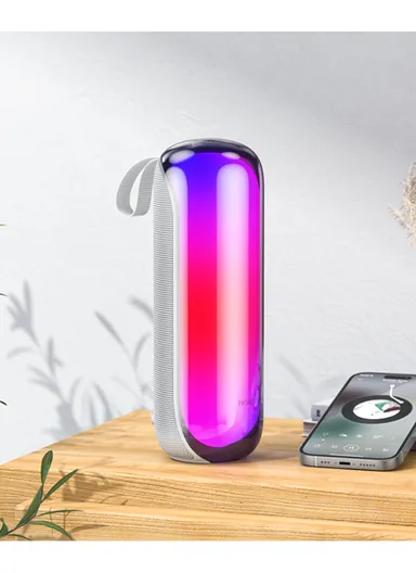 1200mAh Portable Bluetooth Speaker, Multi-Mode Audio &amp; Bluetooth 5.4 BR44 - Grey