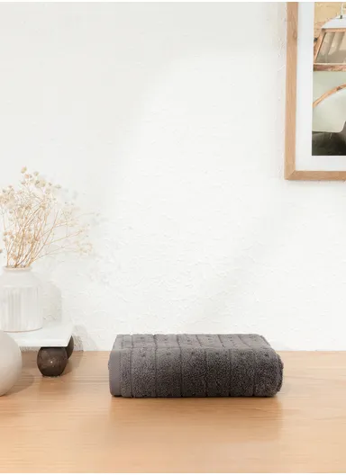 50 x 90 cm Slate Serenity 600 GSM Luxury Turkish Cotton Face Towel - Anthracite