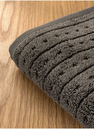 50 x 90 cm Slate Serenity 600 GSM Luxury Turkish Cotton Face Towel - Anthracite