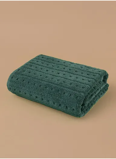 50 x 90 cm Verdant Comfort 600 GSM Luxury Turkish Cotton Face Towel - Dark Green