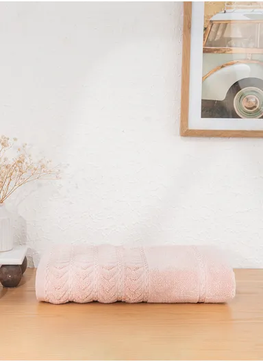 70 x 140 cm Blush Luxe 600 GSM Luxury Turkish Cotton Bath Towel - Light Pink