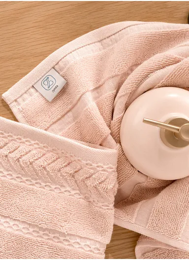 70 x 140 cm Blush Luxe 600 GSM Luxury Turkish Cotton Bath Towel - Light Pink