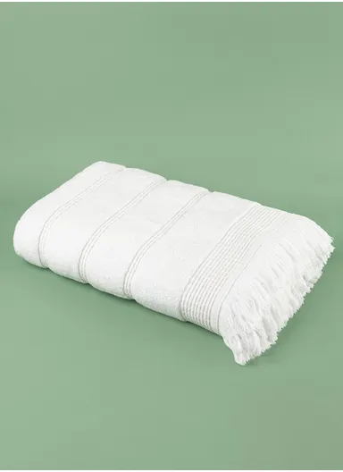 70 x 140 cm Pure Comfort 600 GSM Luxury Turkish Cotton Bath Towel - White