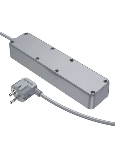 Multi-Output Power Strip, 3 Sockets, 4 USB + 1 Type-C Ports &amp; 2m Cord BAC9 