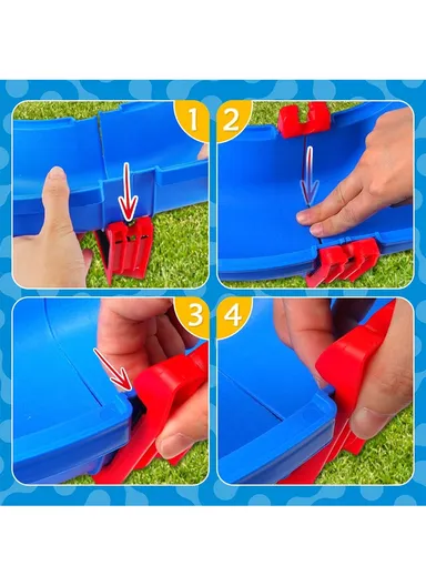 39-Pcs Water Table Playset with Crane, Boats &amp; Dynamic Water Features