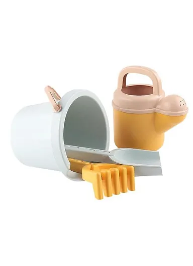 4-Pcs Sustainable Sand Toy Set Dantoy Bio-Based Sandbox Tools for Creative Outdoor Play