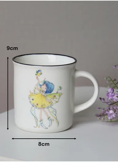 350ml Durable Ceramic Mug, Multi-Use Large Capacity Mug Dishwasher &amp; Microwave Safe - Style 4