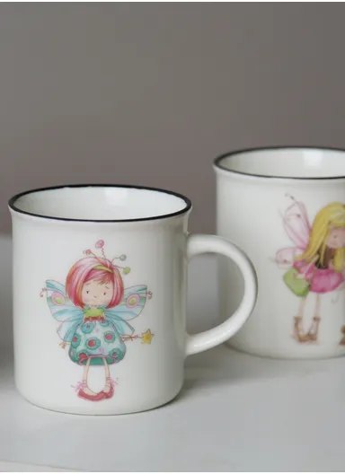 350ml Durable Ceramic Mug, Multi-Use Large Capacity Mug Dishwasher &amp; Microwave Safe - Style 4