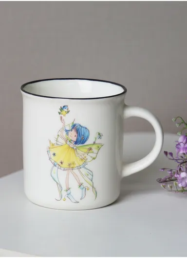 350ml Durable Ceramic Mug, Multi-Use Large Capacity Mug Dishwasher &amp; Microwave Safe - Style 4