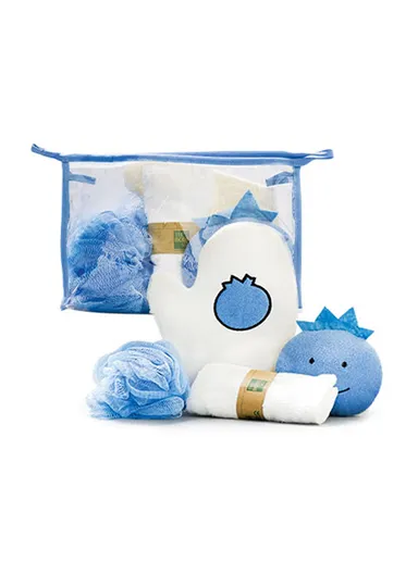 Baby Bath Set Complete Machine-Washable Essentials OPT-3029 - Blue
