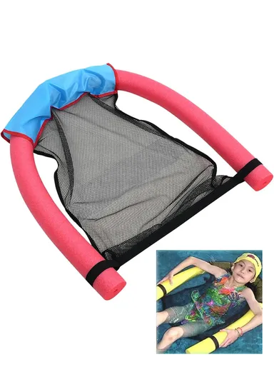 Portable Floating Water Chair with Stable Buoyancy &amp; Stylish Design - Red