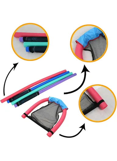 Portable Floating Water Chair with Stable Buoyancy &amp; Stylish Design - Red