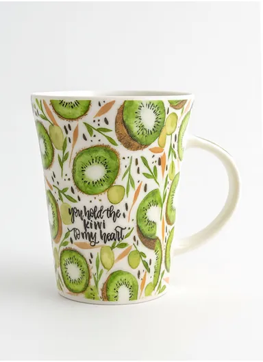 350ml Ceramic Mug, Multi-Uses Universal Mug, Dishwasher &amp; Microwave Safe with Comfortable Handle - Style 2