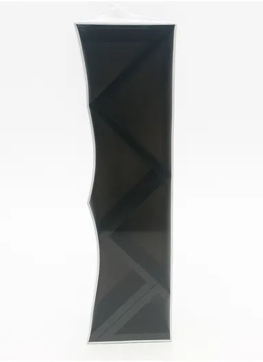 2-Pcs Home Room Decoration W-Shaped Wall Shelf Mount Display Ledge Storage Rack - Black