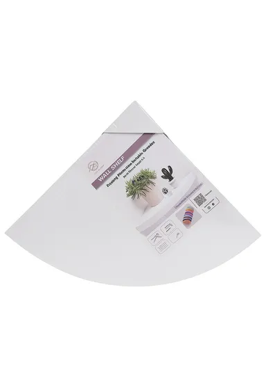 Minimalist Floating Wood Shelf, Hidden Bracket, Sleek &amp; Sturdy Wall Display for Plants, Photos &amp; Décor (L30 x W30 x H4)cm ZY3030 - White