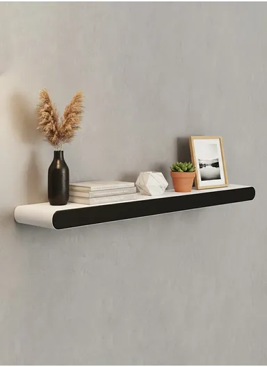 100cm Wood Storage Rack, Wall Mounted, Wood Display Shelf Holder For Office, Home &amp; Bathroom Decor ZY8020