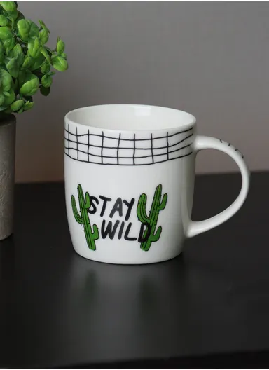 350ml Ceramic Mug, Multi-Use Large Capacity Mug - Style 4