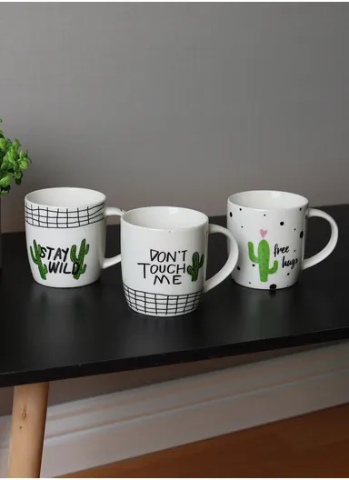 350ml Ceramic Mug, Multi-Use Large Capacity Mug - Style 4