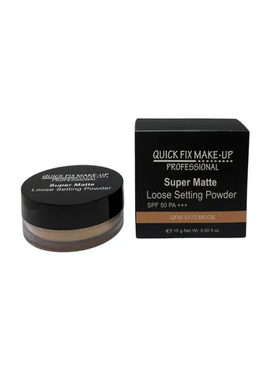 Super Matte Loose Setting Powder- Beige - QFM-5173