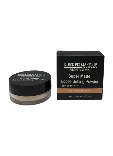 Super Matte Loose Setting Powder- Banana - QFM-5172