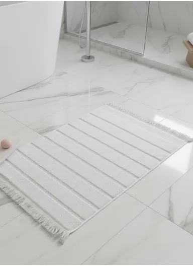 50 x 70 cm Pure Comfort Premium Turkish Cotton 600 GSM Foot Towel - White