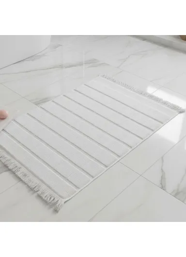 50 x 70 cm Pure Comfort Premium Turkish Cotton 600 GSM Foot Towel - White