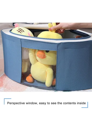 27L Oxford Cloth Corner Storage Organizer, Multi-Purpose Clothing &amp; Supply Storage Box Organizer (W49 x D38 x H23)cm - Red