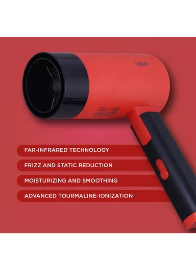 1600-2000W Professional Foldable Hair Dryer, Low Noise Adjustable Heat &amp; Speed Double Protection Circuit Hair Dryer V-426