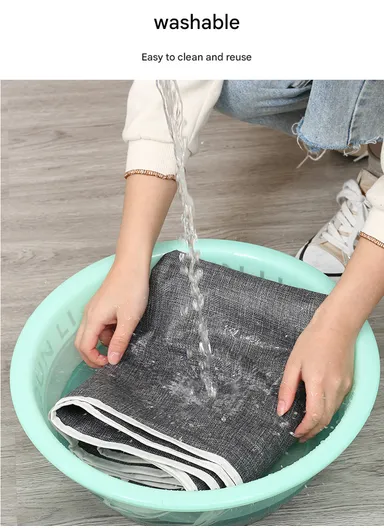 Foldable Mesh Cover Storage Bag, Dustproof Hanging Clothes Storage (W60 x D28 x H105)cm - Blue