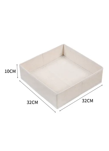 Closet Mesh Storage Tray Organizer, Multi-Use Supply &amp; Clothing Storage (L32 x W32 x H10)cm - Beige