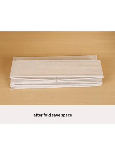 Closet Mesh Storage Tray Organizer, Multi-Use Supply &amp; Clothing Storage (L32 x W32 x H10)cm - Beige