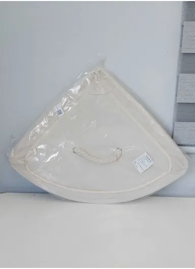 48L Oxford Cloth Corner Storage Organizer, Multi-Purpose Clothing &amp; Supply Storage Box Organizer (W63 x D47 x H28)cm - Beige