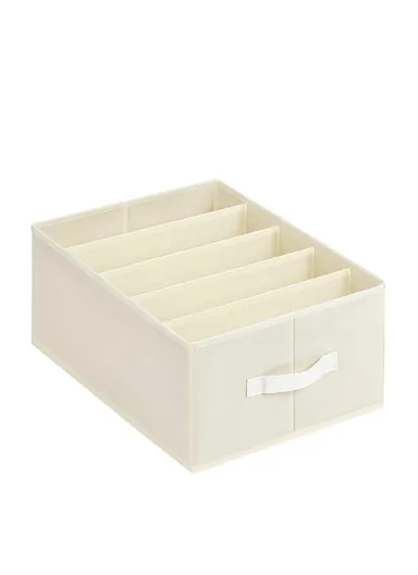 5-Layer Storage Box Organizer, Multi-Use Clothes &amp; Accessories Organizer (L36.5 x W24 x H20)cm - Beige