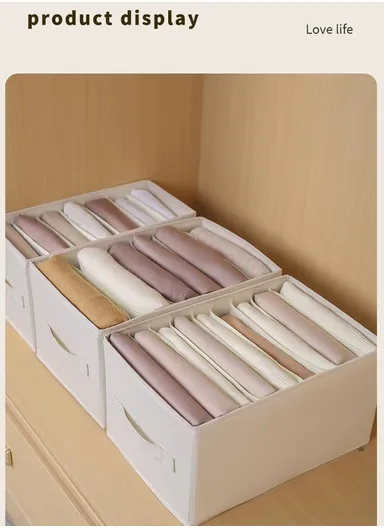 5-Layer Storage Box Organizer, Multi-Use Clothes &amp; Accessories Organizer (L36.5 x W24 x H20)cm - Brown
