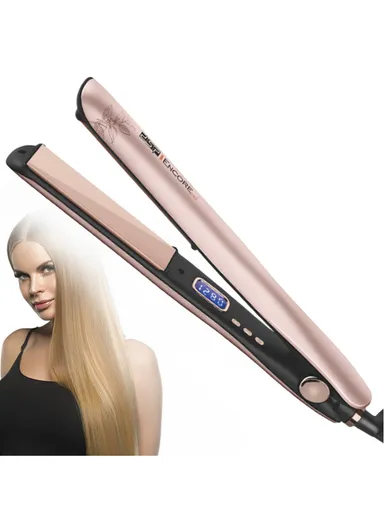 35W Professional Hair Straightener with 360° Rotatable Swivel Cord,  Adjustable 5 Level Temperature Hair Straightener 10808