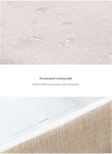 6 Grids Storage Box Organizer with Protective Lid, Multi-Use Drawer Clothing Storage Bin Organizer (W33 x D24 x H12)cm - Grey