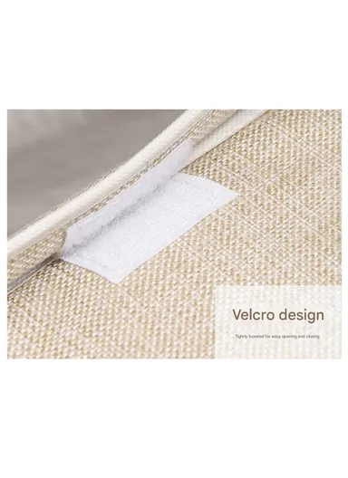 6 Grids Storage Box Organizer with Protective Lid, Multi-Use Drawer Clothing Storage Bin Organizer (W33 x D24 x H12)cm - Grey